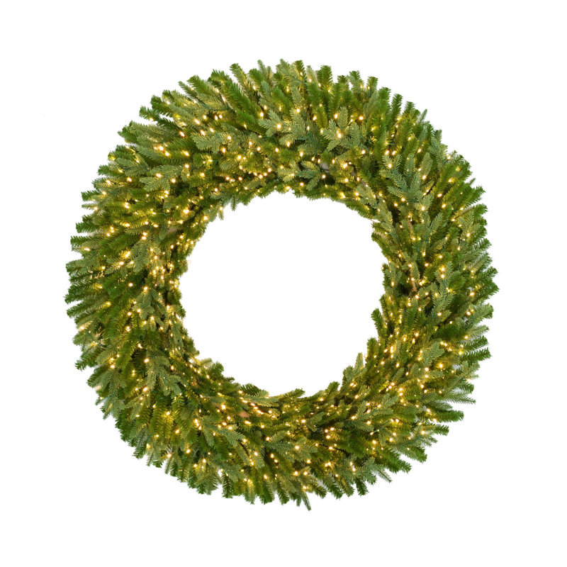 ST CATHERINE DELUXE WREATH, Green, 8" H x 48" W x 48" D