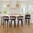 26'' Swivel Upholstered Counter Stools with solid wood leg-1099685633