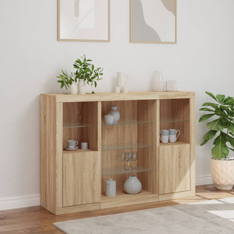 Badgeley 142.5cm Sideboard, Sonoma Oak