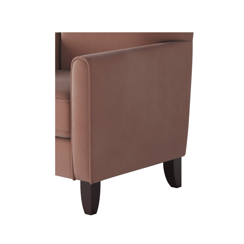 Fauteuil en polyester de 30 po de large Aravis, Mélange de polyester bois de rose
