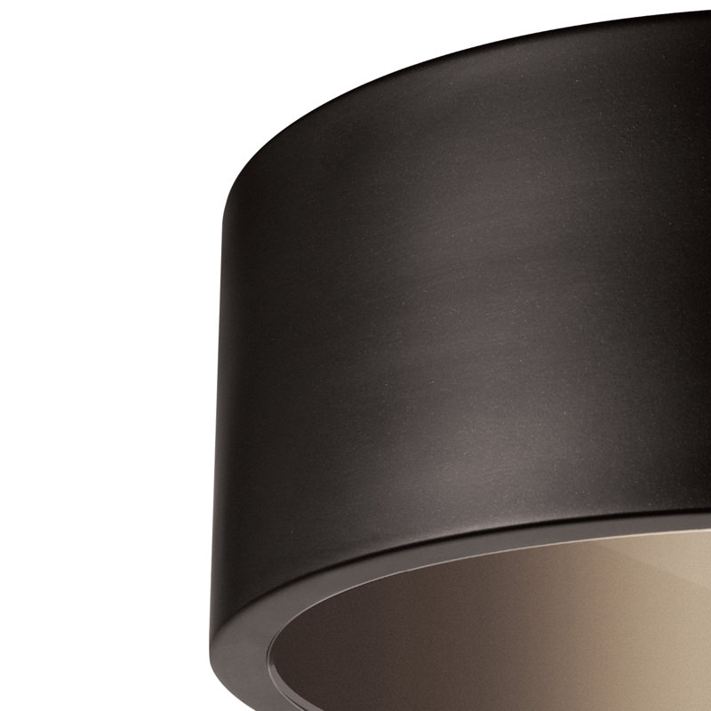 Minier Dark Bronze 1 - Bulb Outdoor Flush Mount