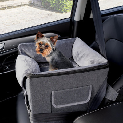 Small Dog Booster Car Seat Elevated,Portable Puppy Car Seat -  ATCHISON, 9107