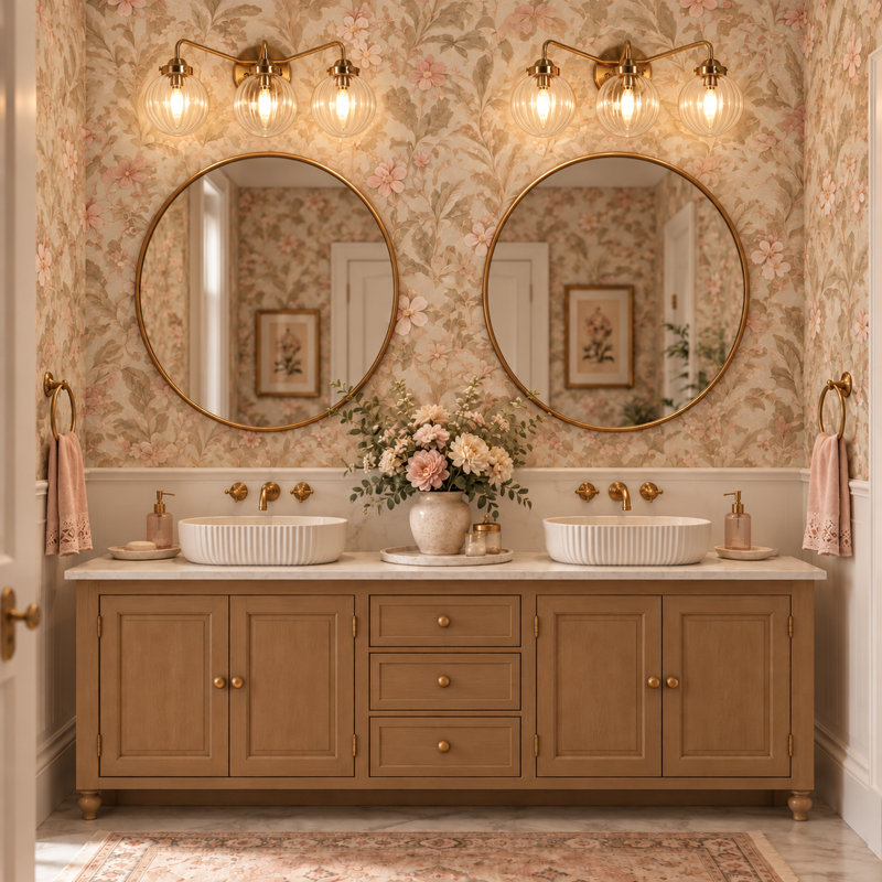 Ulah 3-Light Dimmable Hand-Blown Glass Vanity Light