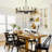 Black and Gold Chandelier, 16-Light Farmhouse Chandelier for Dining Room Lighting Fixtures Hanging, Industrial Modern Candle Chandelier for Foyer Living Room Entryway Bedroom -2135627853