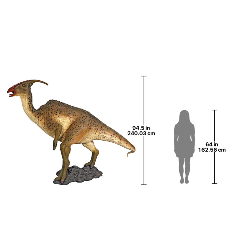 Jurassic-Sized Parasaurolopus Dinosaur Statue