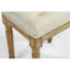 Petit banc de repose-pieds rembourré (carré, design rustique pour chambre à coucher)