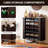 24 Pair Shoe Storage Cabinet, 31.5 Inch 6-Tier Shoe Cabinet with Adjustable Shelves & Sliding Doors, Mid-Century Modern Freestanding Shoe Storage Organizer for Entryway, Hallway, Living Room-101295442