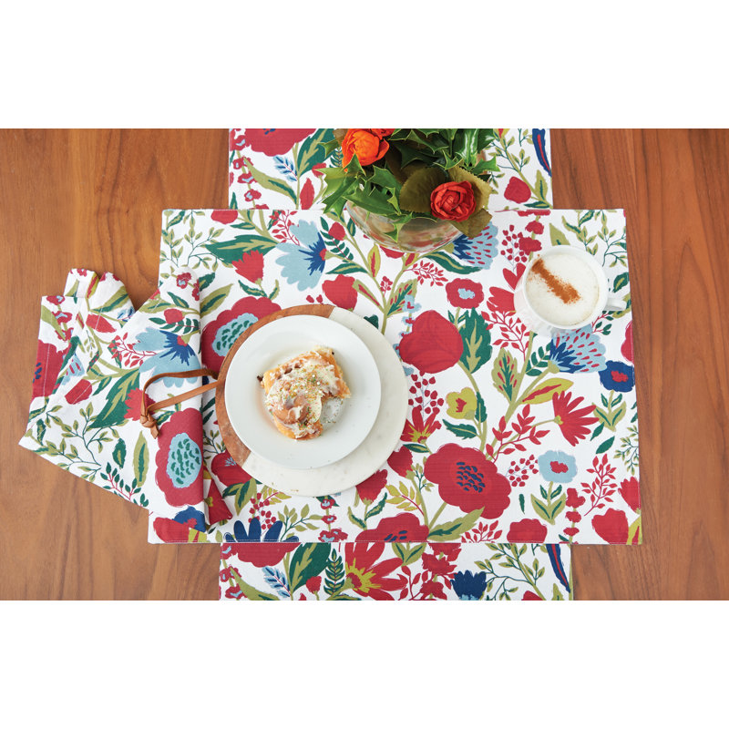 Cotton Floral Rectangle Placemat