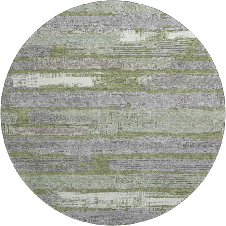 Premium Machine Washable Slesnick AMF1665 Stripes Rug
