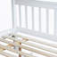 Lit simple au-dessus d'un lit double en bois avec lit gigogne-1258164883