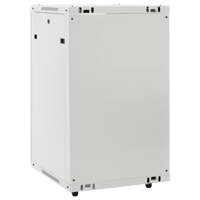 Armoire réseau Vidaxl 18U IP20 19,6 po x 23,6 po x 39,4 po, Gris