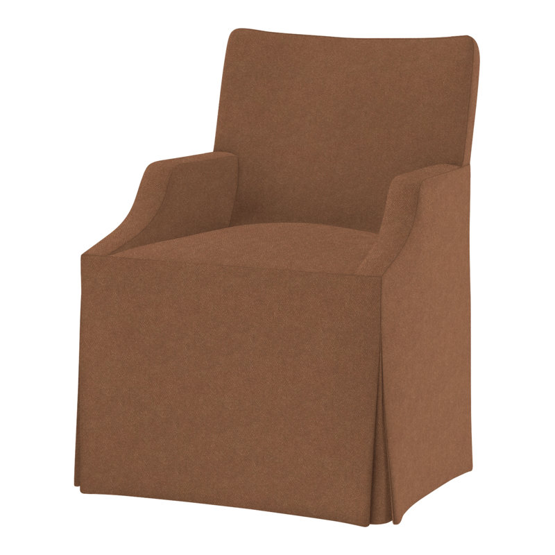 Lia Upholstered Arm Chair, Perigold Banks Ochre