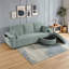 Canapé de coin avec pouf de rangement-142053242