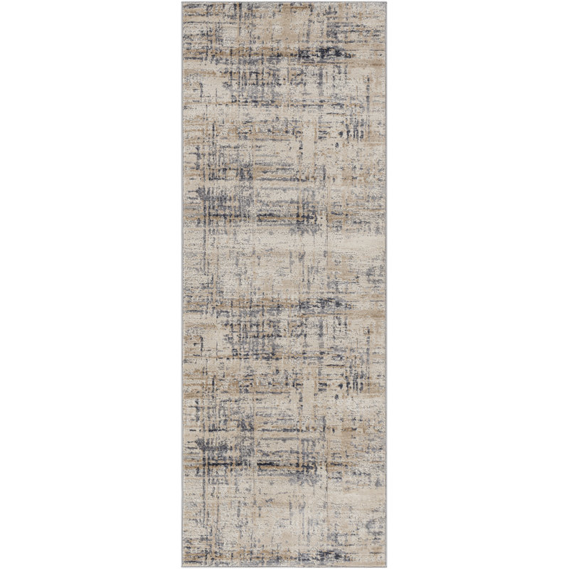 Quann Abstract Indoor Rug, Rectangle 6'7" x 9'6"
