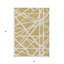 Tapis intérieur lavable à motif géométrique doré 3 pi x 5 pi