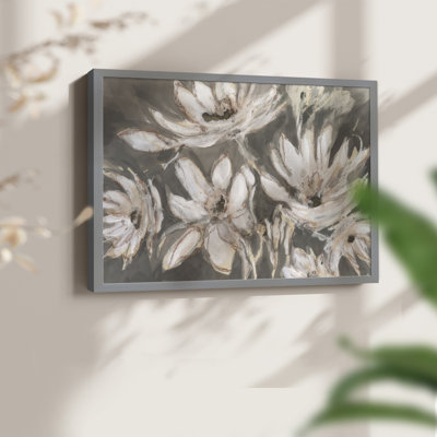 Embellished Magnolia II -Framed Print - Restickable