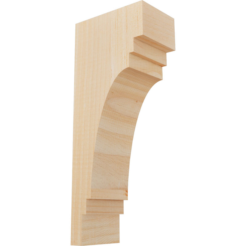 Corbeau Pescadero, H 14 po x l 3,5 po x P 6 po, Sapin de Douglas, Lisse