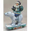 Masterpiece Wood Carved Polar Bear Santa Figurine