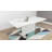 Border Extendable Metal Base Dining Table