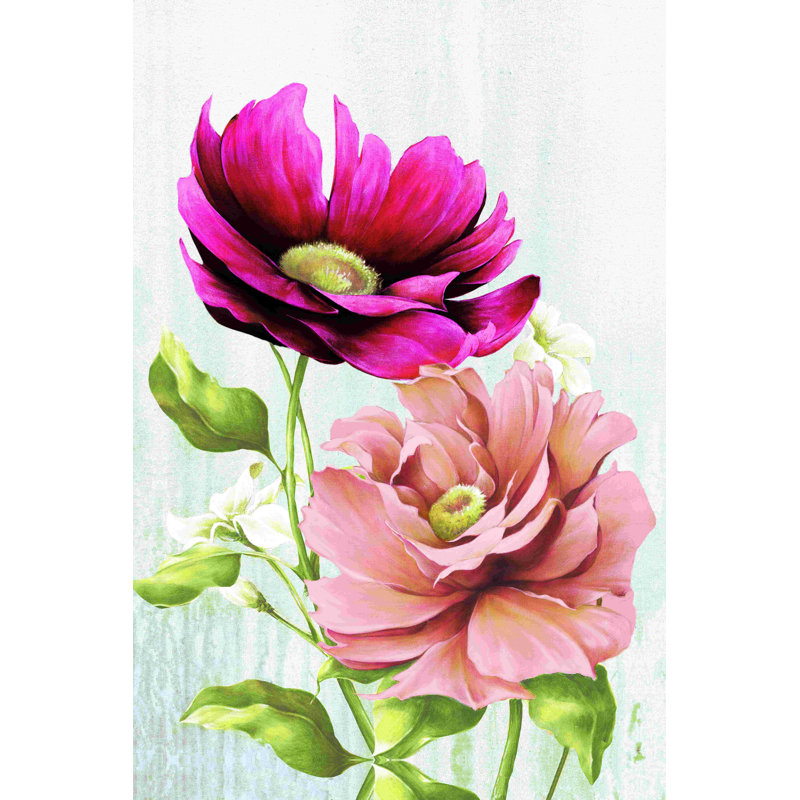 Floral pivoines roses par - on, H 12 po x l 8 po
