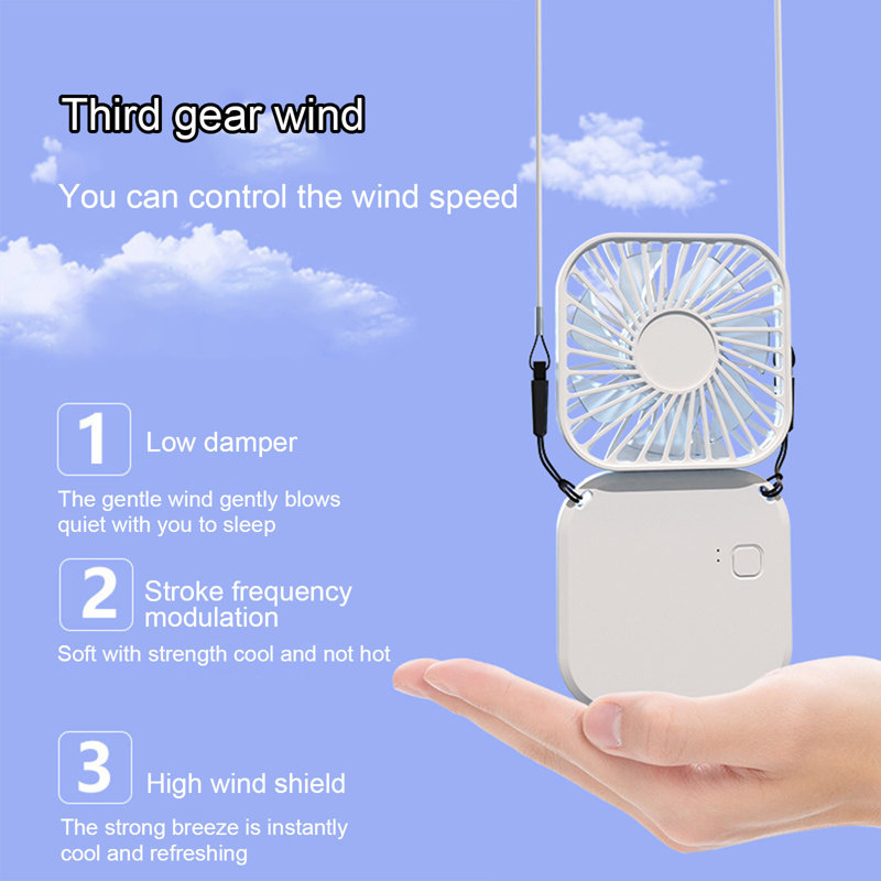 Ventilateur de bureau kfndieu, White