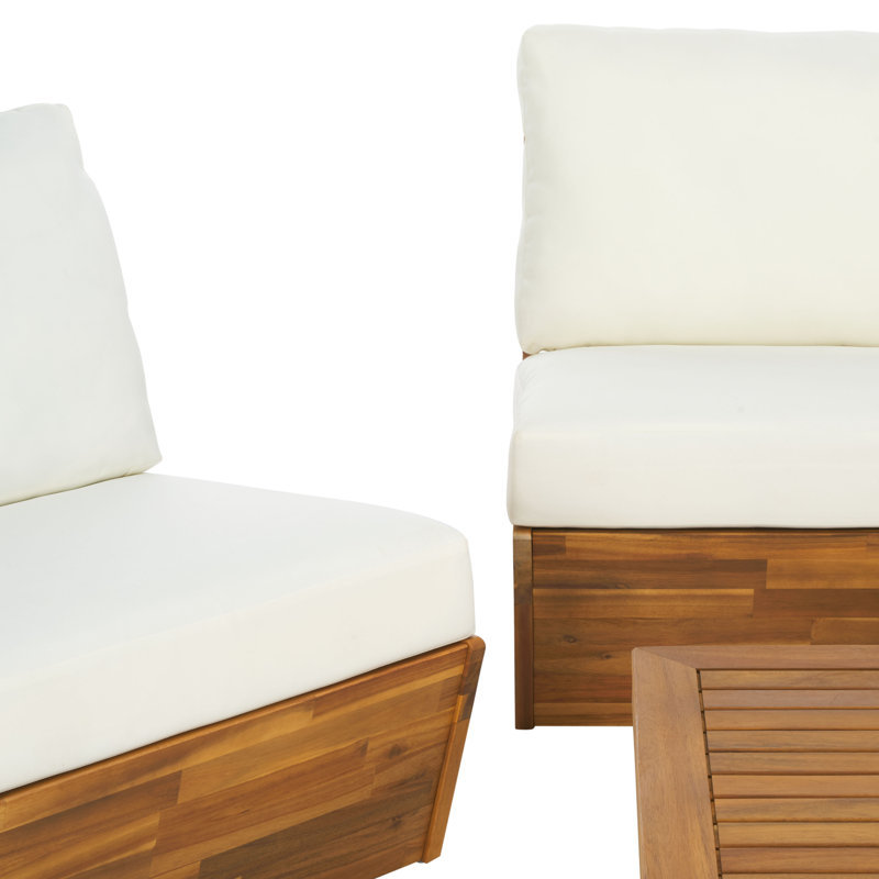 Frisina 4 Piece Conversation Set, White