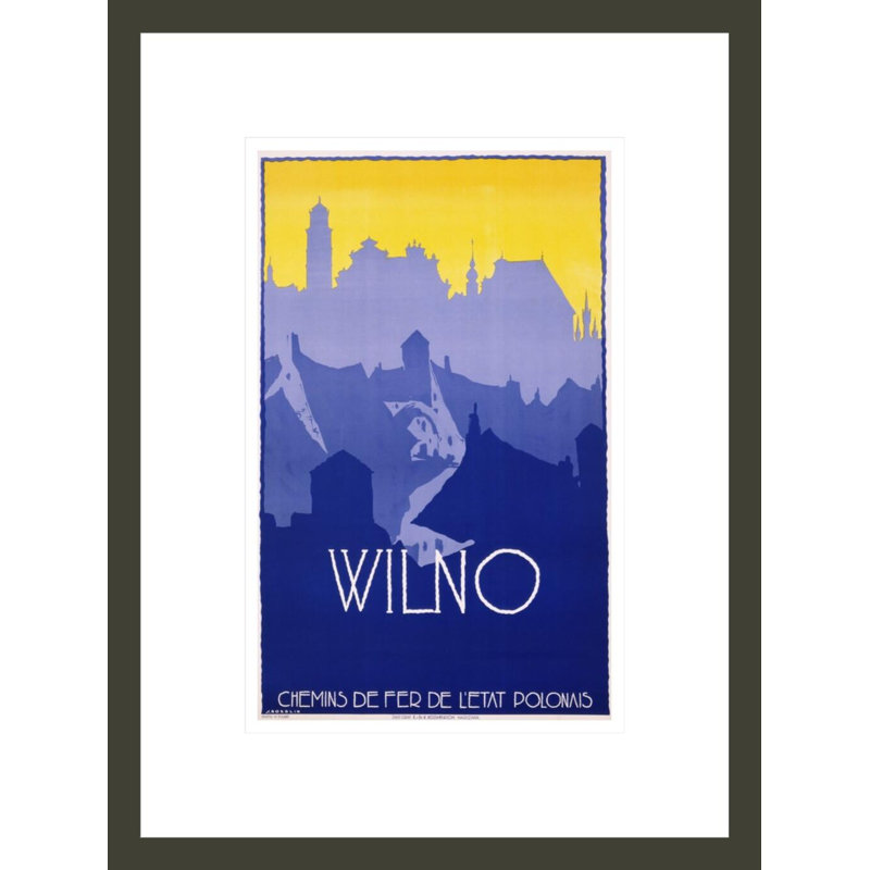 «Wilno» par Stefan Norblin, impression numérique sur estampe numérique, H 16,75 po x l 12,58 po