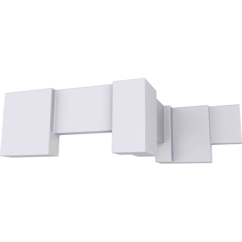 Moulure à bloc dentelé l 4 3/8 po x P 1 1/4 po x P 4 3/8 po x longueur 94 1/2 po