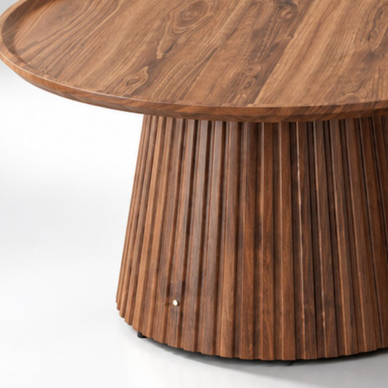 Ensemble de 2 tables de salon rondes avec table basse et table d'appoint