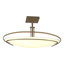 Mackintosh 2 - Light 23.6" Simple Bowl Semi Flush Mount