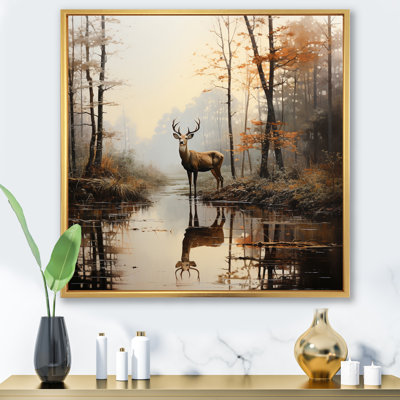 Animal Deer Misty Morning II - Print