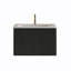 Ensemble de meuble-lavabo mural rayé 24 po avec lavabo en céramique-22044960