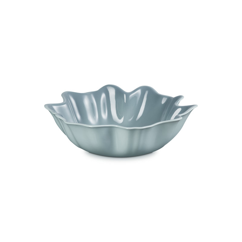 Le Creuset Stoneware Iris Serving Bowl 15 In. - Shell Pink, Green