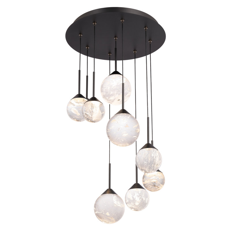 Quest 9 - Light LED Pendant, Black