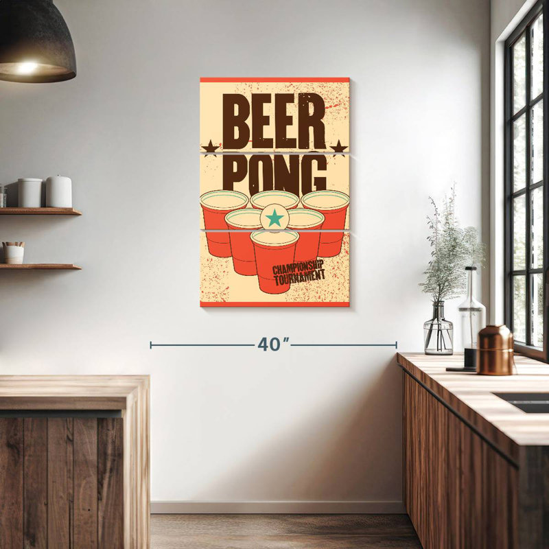 Tournoi Tergel Beer Pong, H 38 po x l 24 po