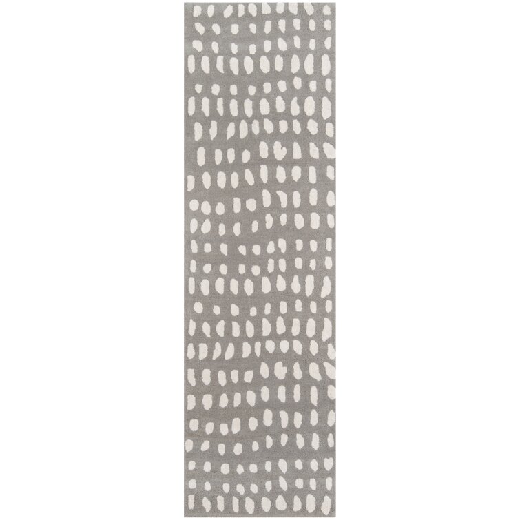 Efan Hand Tufted Polypropylene/Viscose Area Rug in Gray