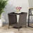 Outdoor Side Table Wicker Rattan Side Tables, End Table For Patio With Glass Top Rattan Storage-310037482-310037484