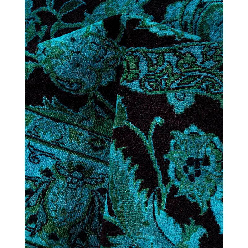 Overyed One-of-a-Kind Rectangle 4'2" X 6'3" Hand Knotted Area Rug