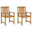 2 chaises de patio avec coussins vidaXL en bois d'acacia massif-91660937-125115397