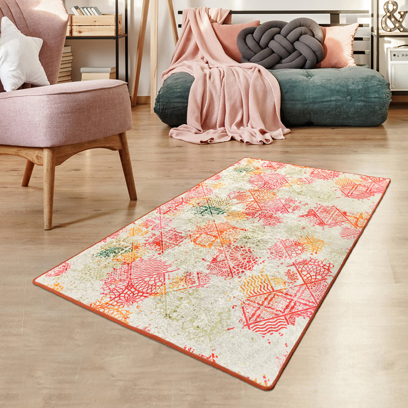 Geometric Shag Area Rug, Rectangle 160 x 229cm