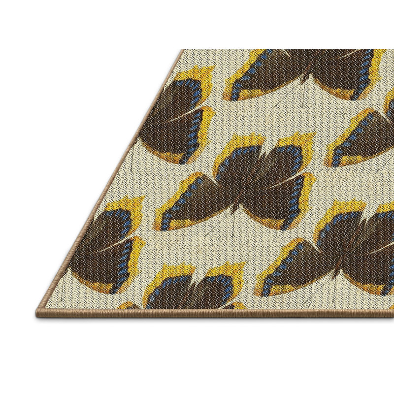 Brun Tapis décoratif Jara, Rectangle 5 pi x 7 pi