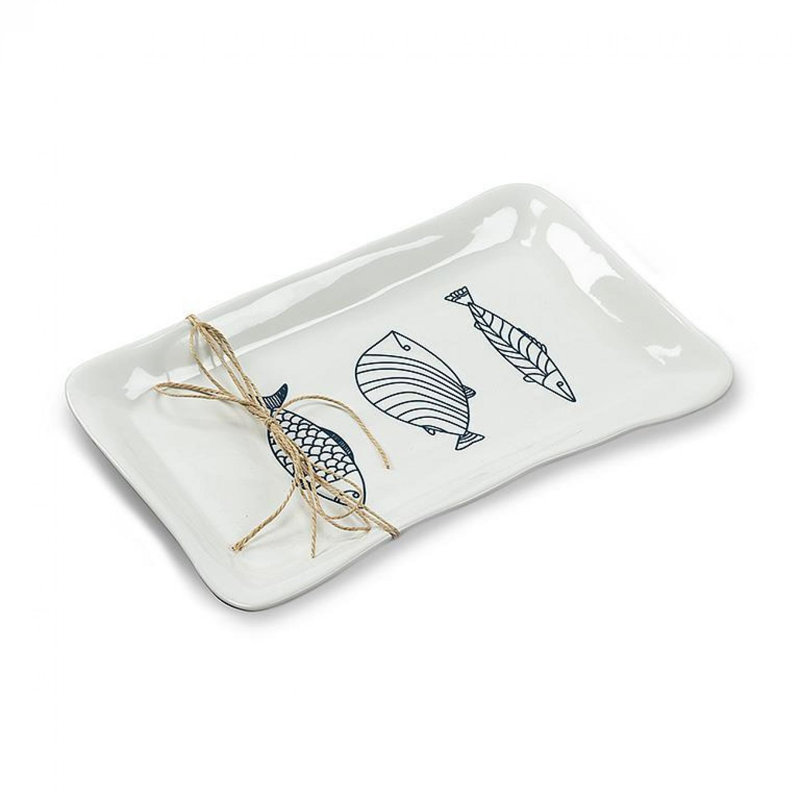 Plateau rectangulaire pour poissons