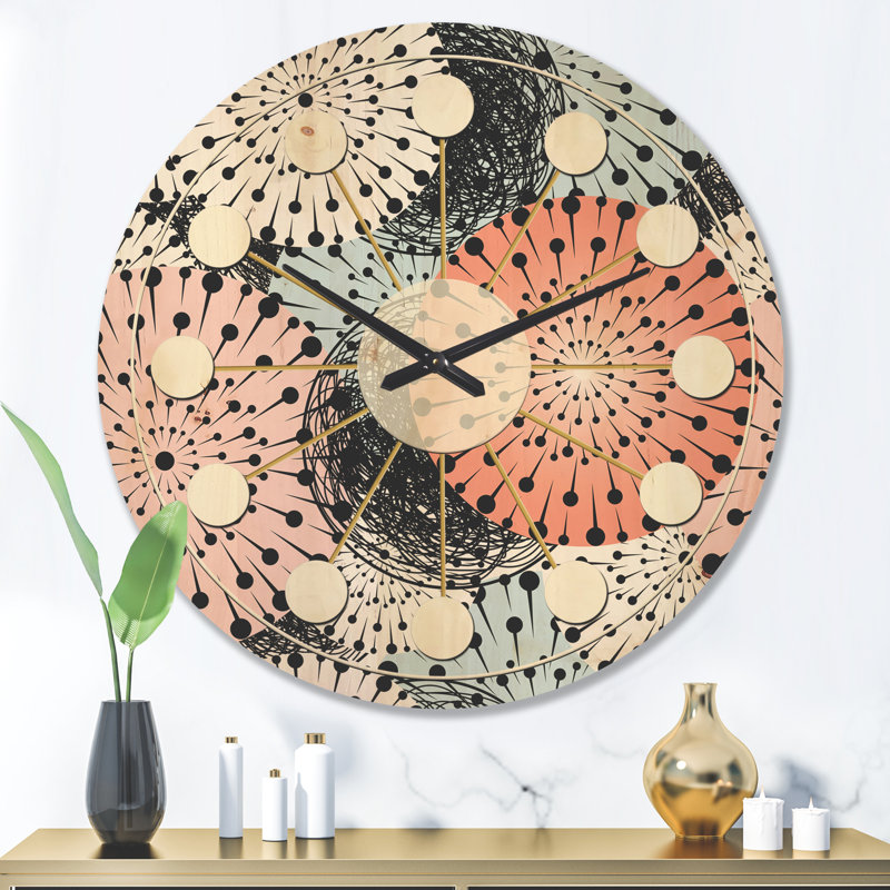 Horloge murale abstraite I, Grand
