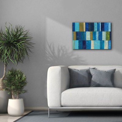  «Boardwalk 2» par Cheryl Warrick, art mural sur toile, 26 po x 18 po