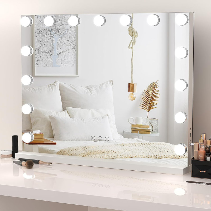 Elimelech Metal Rectangle Dresser Mirror