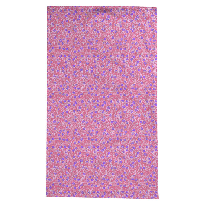 Nappe florale à tourbillons Leffel, Rose / Mauve