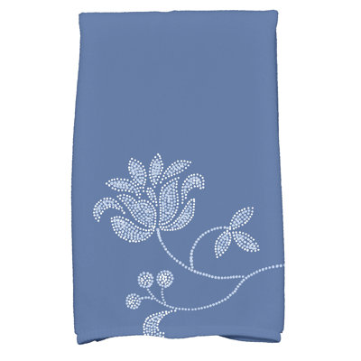 Single Bloom Poly Twill Tea Towel