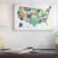 «Letterpressed Cartes Series: USA», impression sur toile-20822156-72784130-72784138