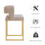 Tabouret de comptoir rembourré Alyncia-740066843
