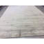 Tapis unique en laine noué à la main beige et argent 12 pi 2 po x 15 pi 1 po Zen
